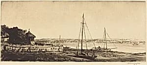 Near Chichester (Sussex) by Sir Muirhead Bone