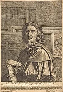 Portrait of Jean Pesne after Nicolas Poussin