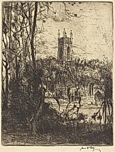 Nigg Church, No.2 by James McBey