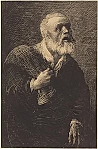 Night Crier (Le crieur de nuit) by Alphonse Legros