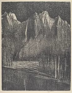 Night in the Yosemite by Joseph Pennell