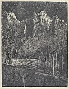 Night in the Yosemite by Joseph Pennell