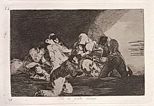 No se puede mirar (One Can't Look) by Francisco Goya