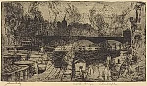 North Bridge, Edinburgh by James McBey