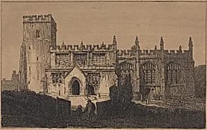 North Marston Church by F.L. Griggs