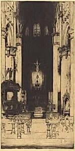 Notre Dame, Dinant by David Young Cameron