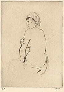 Nude by Berthe Morisot