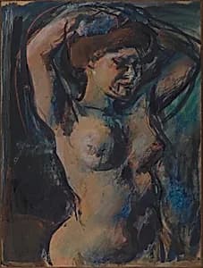 Nude with Upraised Arms by Georges Rouault