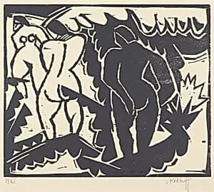Nudes Out-of-Doors (Akte im Freien) by Karl Schmidt-Rottluff