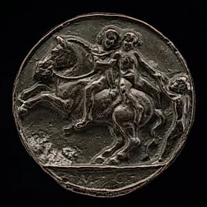 Nymph Carried Off by a Horseman by Master M.C.