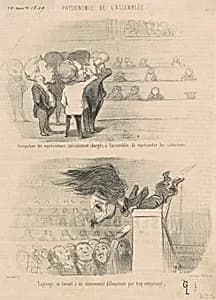 Occupation des représentans ... by Honoré Daumier
