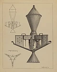 Oil Lamp by Herman Bader