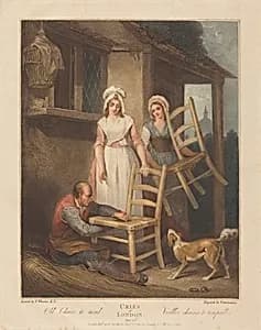 Old Chairs to Mend by Giovanni Vendramini after Francis Wheatley