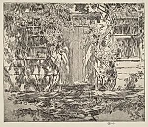 Old Doorway, Easthampton by Childe Hassam