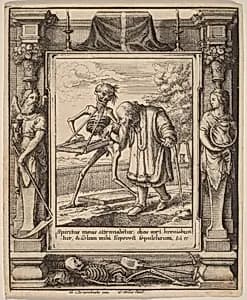 Old Man by Wenceslaus Hollar after Hans Holbein the Younger after Abraham van Diepenbeeck