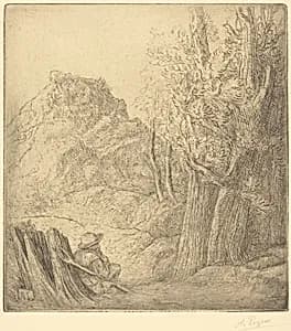 Old Village (Ville vieille) by Alphonse Legros