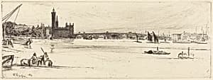Old Westminster Bridge by James McNeill Whistler