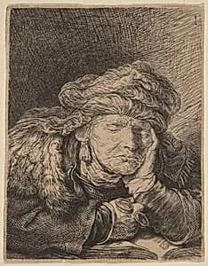 Old Woman Sleeping by Rembrandt van Rijn