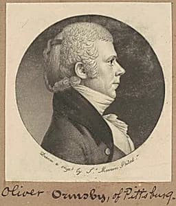 Oliver Ormsby by Charles B. J. Févret de Saint-Mémin