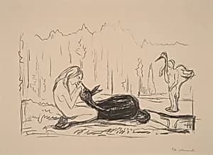 Omega and the Donkey by Edvard Munch
