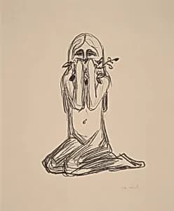Omega and the Flower by Edvard Munch