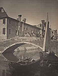 On the Bridge—Chioggia by Alfred Stieglitz