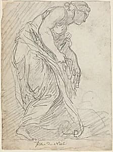 One of Niobe's Daughters by Augustin Pajou