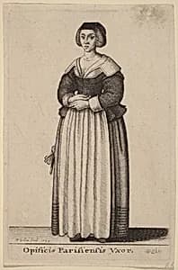 Opificis Parisiensis Vxor by Wenceslaus Hollar