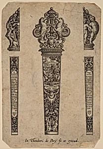 Ornament for Knife Handle by Theodor de Bry