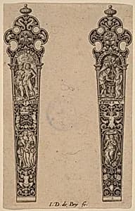 Ornament for Knife Handle by Theodor de Bry