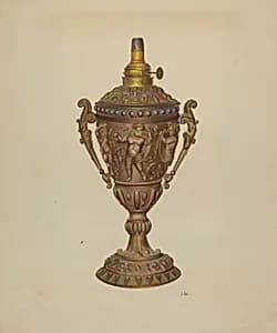 Ornamental Oil Lamp by Joseph L. Boyd