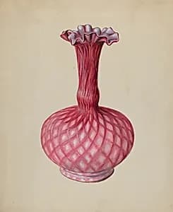 Ornamental Ruby Vase by Robert Stewart