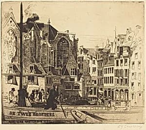 Oude Kerk, Amsterdam by David Young Cameron