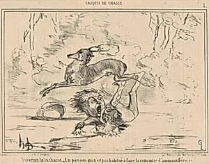 Ouverture de la chasse by Honoré Daumier