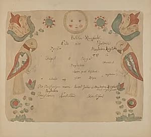 Pa. German Birth Certificate by Elmer G. Anderson