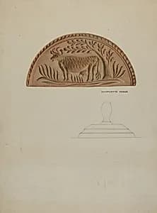 Pa. German Butter Mold by Charlotte Angus