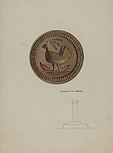 Pa. German Butter Mold by Charlotte Angus