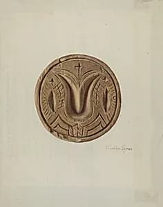 Pa. German Butter Mold by Franklyn Syres