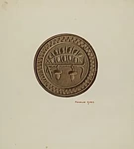 Pa. German Butter Mold by Franklyn Syres