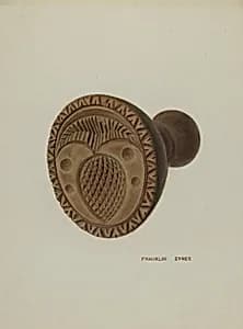 Pa. German Butter Mold by Franklyn Syres