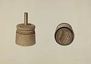 Pa. German Butter Mold by Clyde L. Cheney