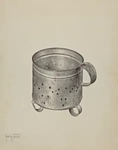 Pa. German Cheese Strainer by Amelia Tuccio