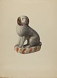 Pa. German Dog Figurine by Mina Lowry