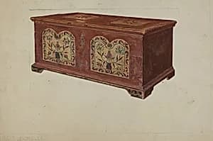 Pa. German Dower Chest by Francis Borelli
