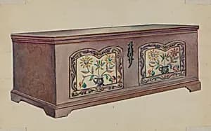 Pa. German Dower Chest by Fanchon Larzelere