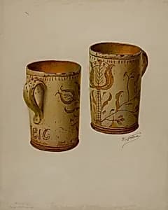 Pa. German Drinking Mug by William L. Antrim
