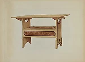 Pa. German Hutch Table by Rex F. Bush