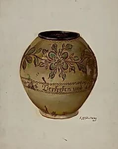 Pa. German Jar by Eugene Shellady