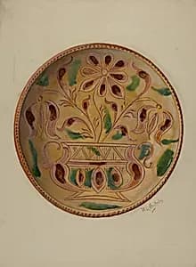 Pa. German Pie Dish by William L. Antrim