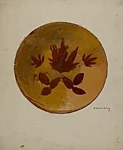 Pa. German Pie Dish by Eugene Shellady